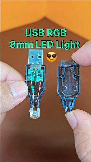 USB RGB 8mm LED Light 😎 #usb #shorts #ytshorts