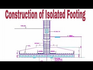 Isolated Footing Reinforcement and Construction In Detail
