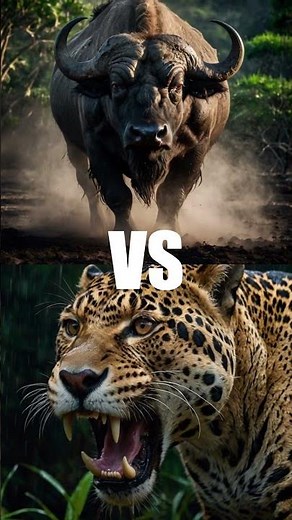 "Ultimate Animal Battles 🐾 | Jaguar vs Walrus, Cape Buffalo vs Wolf & More!" #animals #wildlife