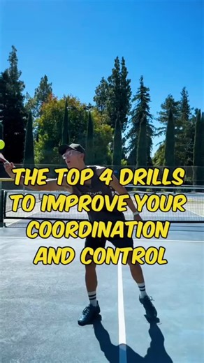 The Pickleball Cult l Pickleball Updates on Instagram: "4 pickleball drills to improve your control and coordination🙌🏻💯 . The Sky Lob. Hit the ball as high as you can and attempt to "catch" it with your paddle. This will work on your hand-eye coordination and your paddle control. Make sure to get some reps with your backhand side as well. . The Spin Bounce. Bounce the ball on your paddle, but incorporate spin both ways. This works on your touch and spin. . The Karate Chop. Bounce the ball on 