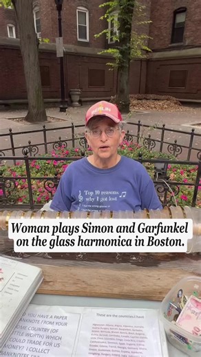 Glass Harmonica Plays Simon & Garfunkel in Boston