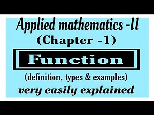 Function applied Mathematics -II|Function applied maths diploma|@vmatics444