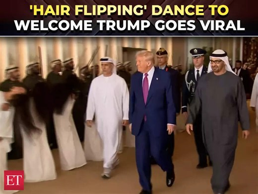 Trump gets 'hair flipping' royal welcome in UEA, video goes viral on social media