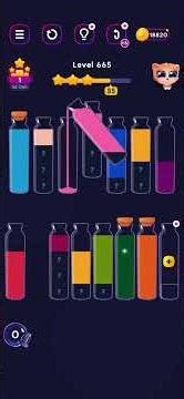 Get Color Level 665 Water Sort Puzzle Solution Walkthrough #watersortpuzzle #getcolor