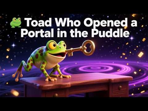 "🐸 Toad Who Opened a Portal in the Puddle." Kid Story Book Baby Read Alone Learn ABC Teen Funny