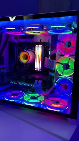 AsiaHorse FS-9002 Pro 120mm RGB Case Fan, 26 LED ARGB and Double LED Lingting Loops, 800-1800rpm Pwm Case Fan with 5V PWM Motherboard Sync/Analog Controller (5 Pack, Black)