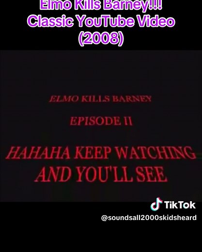 Elmo Kills Barney: Nostalgic Childhood Trauma