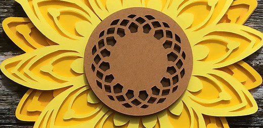 Sunflower Layered SVG | Mandala Flower Cutting File - Craft with Sarah