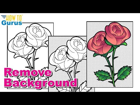 How to Remove a Background from a Line Drawing in Photoshop Beginners Tutorial