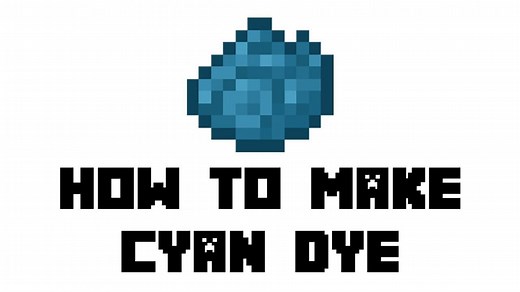 How to make cyan dye in Minecraft