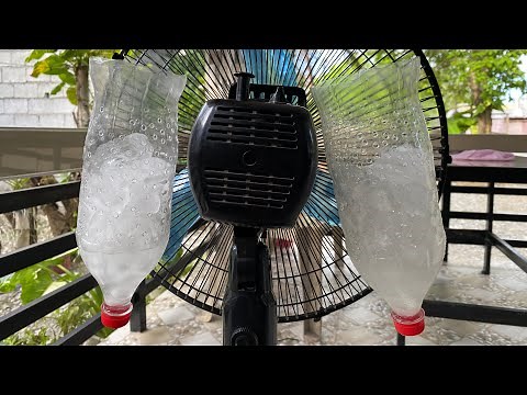 DIY AIRCON USING ELECTRIC FAN | MALAMIG ANG HANGIN NG ELECTRIC FAN NAMIN