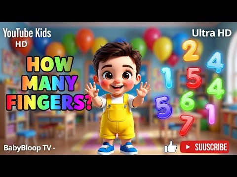 How Many Fingers Song | 1 to 10 Counting Song | Kids Action Nursery Rhyme | BabyBloop TV|