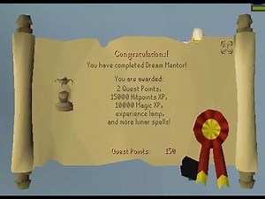 Old School Runescape 2020 Dream Mentor quest guide