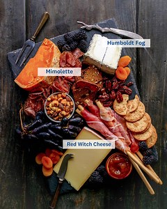 85 reactions | A grazing board is the perfect solution for your fall entertaining needs or a fun way to snack on your next movie night! Here's our top cheese picks: ⁠ 燎 Humboldt Fog: soft-ripened goat milk cheese with a line of ash running down the center⁠ 燎 Red Witch Cheese: a popular, nutty seasonal cheese⁠ 燎 Mimolette: an orange hard cheese with caramelized depth | Kings Food Markets | Facebook