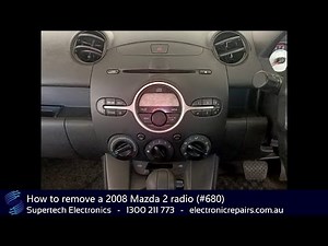 How to remove a 2008 Mazda 2 radio (#680)