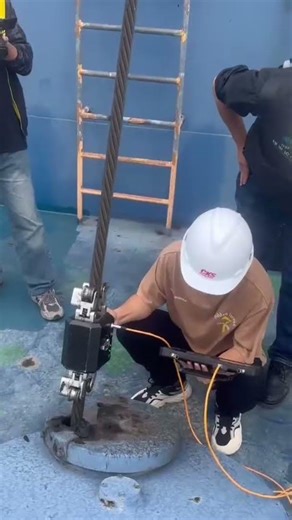 Smart-controlled iron drilling using tablet-assisted precision system 🔩📱🔧 #shorts