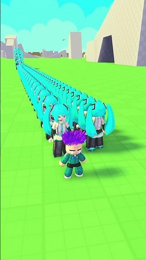 Thanos Miku waves #roblox #shorts