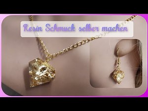 Schmuck mit Resin /Epoxidharz selber Gießen. Anleitung für Anfänger. Resin Diamant.