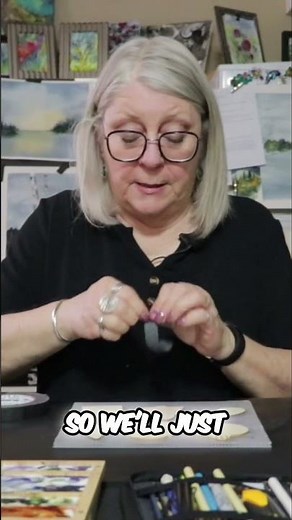 Easy Birch Tree Painting Tutorial | Small Scale Art Ideas #shorts