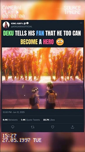 DEKU TELLS HIS FAN THAT HE TOO CAN BECOME A HERO 😳 | #myheroacademia #edit #mha #amv #anime