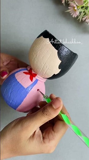 Coconut shell craft ideas #youtubeshorts #shorts #bestoutofwaste #dollcrafts
