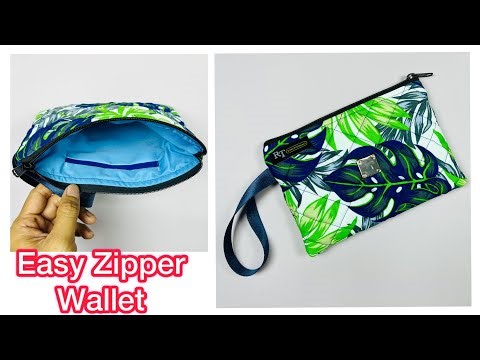 DIY Quilted Zipper Wallet | Step by Step Sewing Tutorial