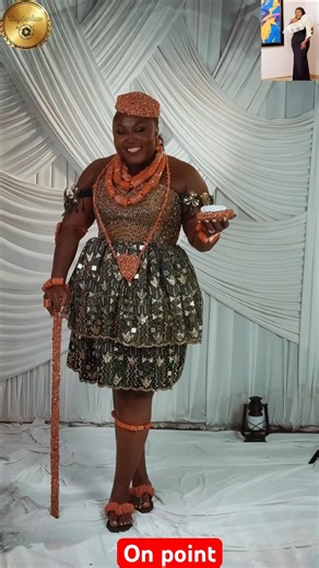 Blessing Obasi Nze represents the Kalabari culture at the AMVCA cultural Day nicely