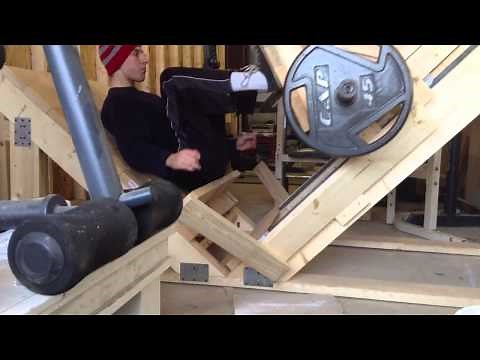 Our Homemade Leg Press Machine