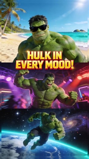 Hulk in Every Mood 😄💃🚀 | Marvel Meme
