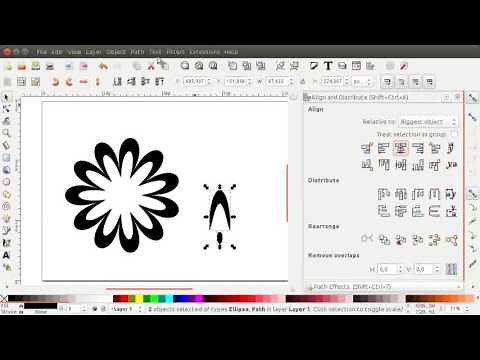 Make a Flower Using Inkscape