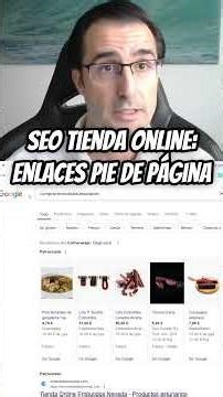 SEO tienda online: enlaces pie de página