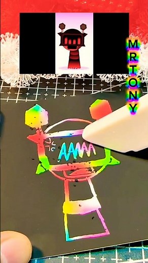 Sprunki Anger Bot Pyramixed Phase 2 with magic scratchbook #sprunki #angerbot #scratch #scratchbook