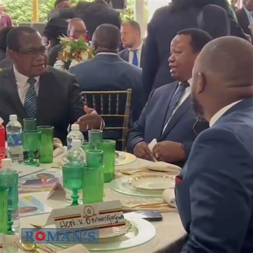 Finance Minister Professor Mthuli Ncube and his Deputy Kuda Mnangagwa Chat with Frederick Shava