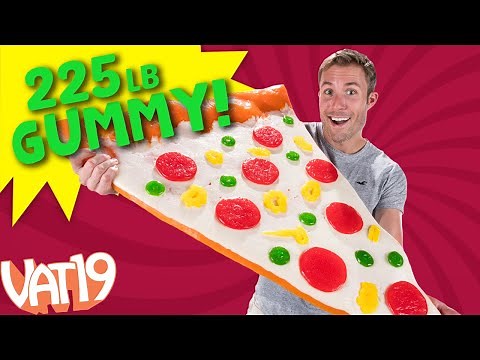Making a 250 POUND Gummy Pizza! | VAT19
