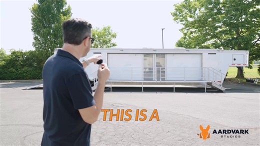 Built tough and ready for anything! 🚛✨ This gooseneck #trailer is one of the largest in our fleet and perfect for mobile marketing or #experiential activations. Let’s customize it for your next event. Send us a message! #ExperientialMarketing #BrandActivation #MobileTours #StageTrailer #Gooseneck | Aardvark Studios