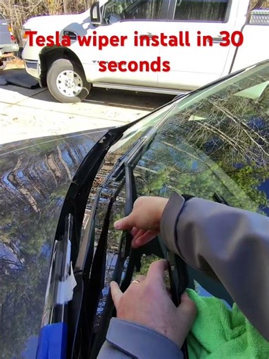 Tesla wiper install in 30 seconds