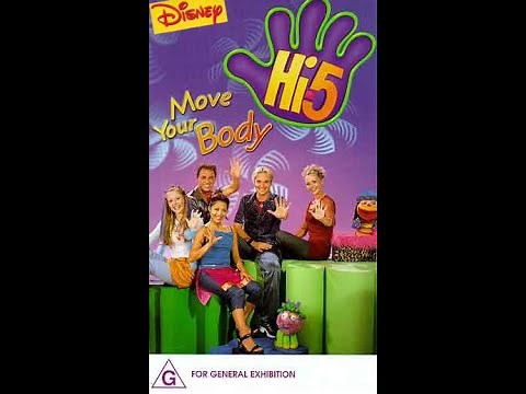 Hi-5: Move Your Body (1999 VHS) (Australia) (Disney)