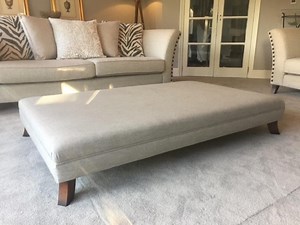 Large Ottoman: Bespoke Footstool or Grey Coffee Table - Etsy