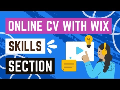 Wix Online Resume – Showcasing Your Skills (Adding Skills Section)