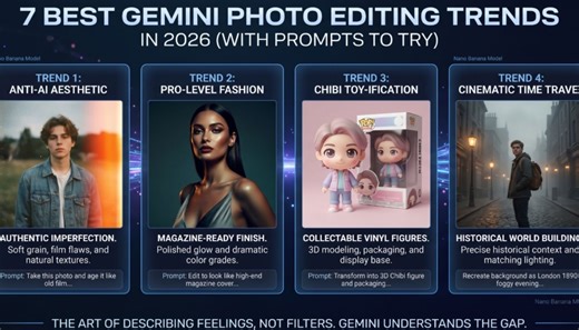 7 Best Gemini Photo Editing Trends in 2026 (With Prompts to Try)