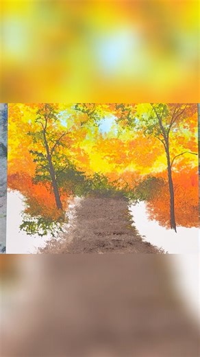 How To Paint A Fall Forest Path!