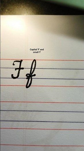 How to Write “Ff” in Cursive | Easy Handwriting Practice🫰🏻💝