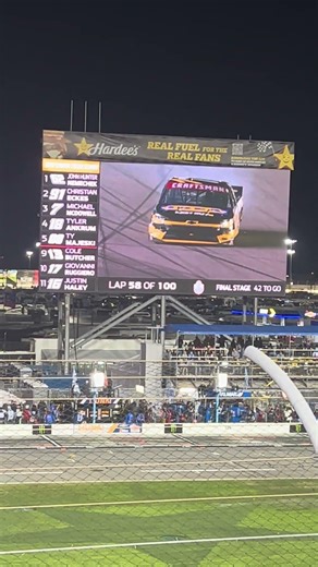 Carson Hocevar spins at Daytona International Speedway.