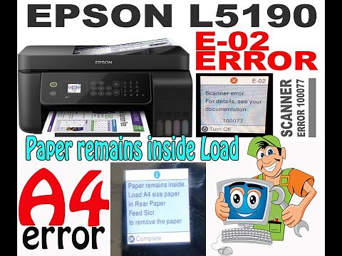 EPSON L5190 SCANNER ERROR 100077