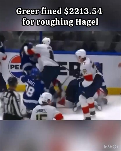 A.J. Greer has been fined $2,213.54, the maximum allowable under the CBA, for roughing on this play with Brandon Hagel last night 😳 #tampabaylightning #tbl #gobolts #tblightning #floridapanthers #panthers #panthersnation #panthershockey #hockey #hockeygame #hockeyplayer #hockeyislife #hockeyfights #nhl #icehockey #nhlhockey | Jody Ritchie