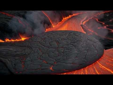 Molten Lava Flow 4K - Fiery Volcanic Swirl | Free No Copyright