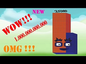 Numberblocks The Biggest Numbers 25000 | Fan Made Step Squad Drawing