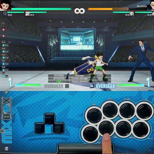 Hunter x Hunter: Nen Impact 8-Buttons setup | In-Game Controls. Mixbox / Keyboard / Leverless