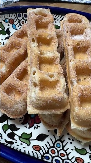 How to Make Banana Churro Waffle Sticks - Easy Breakfast Recipes - 3 Ingredients