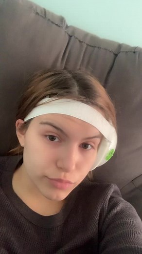 home from surgery 😂😭 #fyp #surgery #tympanoplasty #mastoidectomy #ossicularchainreconstruction